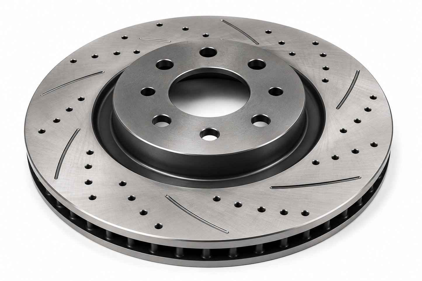 Front Brake Disc Pair – Drilled & Slotted